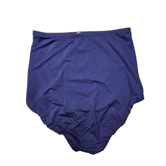 Lands' End High Waisted Swim Brief Navy Women's Size 16 Style #440284 - Picture 2 of 8